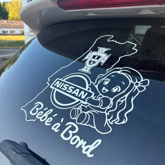 Sticker Bébé à Bord Portugal X Nissan