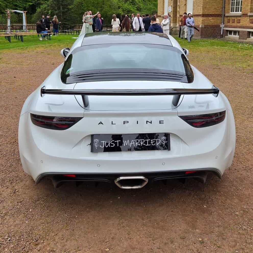 Wedding Number Plate Covers