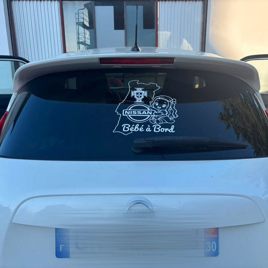Sticker Bébé à Bord Portugal X Nissan